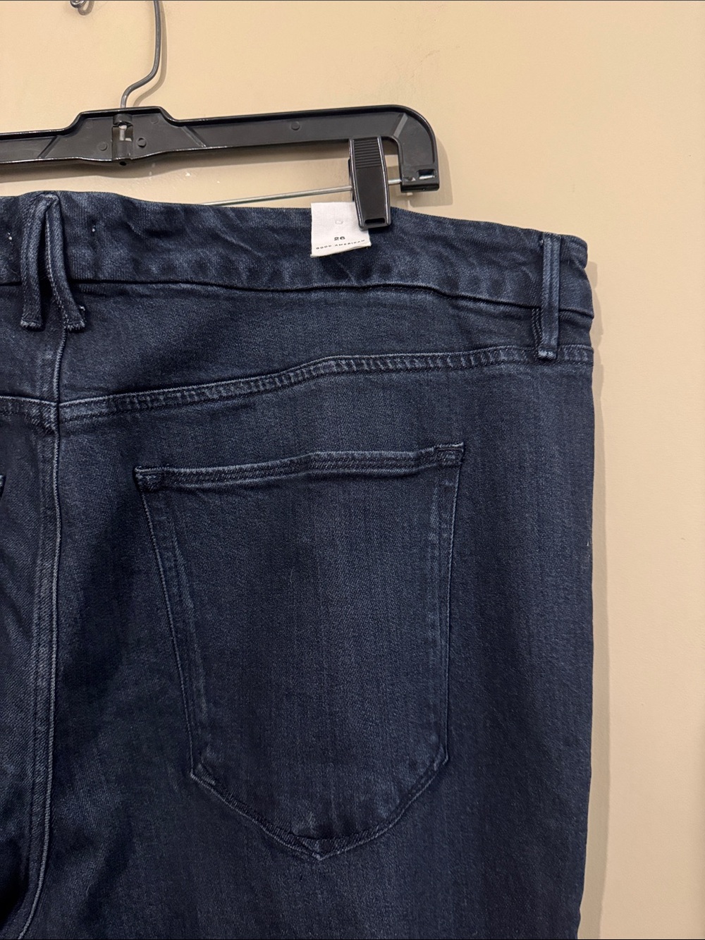 NWOT- Good American Good Legs Flare, solid size 26 - Picture 11 of 12